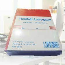 MANIFOLD AUTOCOPIANT A4 TRIPLI